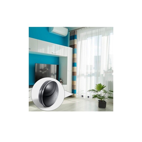 Magnetic Curtain Weights, Plastic Covered Heavy Duty No Sew Black 24pc - Picture 1 of 8